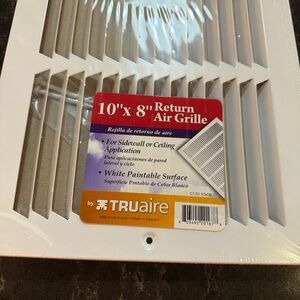 Truaire 170 10X08 Return Air Grille 10-Inch x 8-Inch Sidewall or Ceiling Return